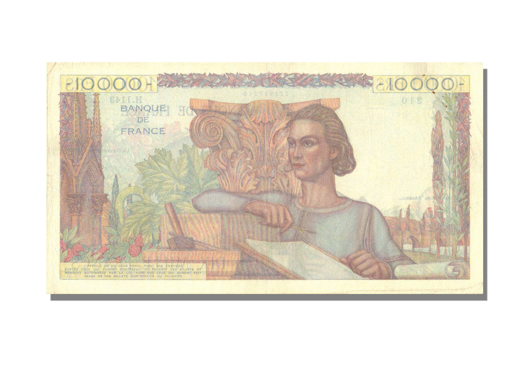 10000 Francs En Euros #10162 10000 Francs Génie Français type 1945 : TTB+, 10000 Francs, De