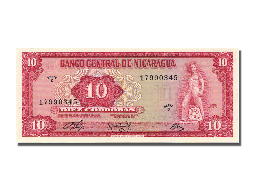 Billets Nicaragua (Banknotes Nicaragua), Nicaragua, 10 Billets Nicaragua (Banknotes Nicaragua), Nicaragua, 10