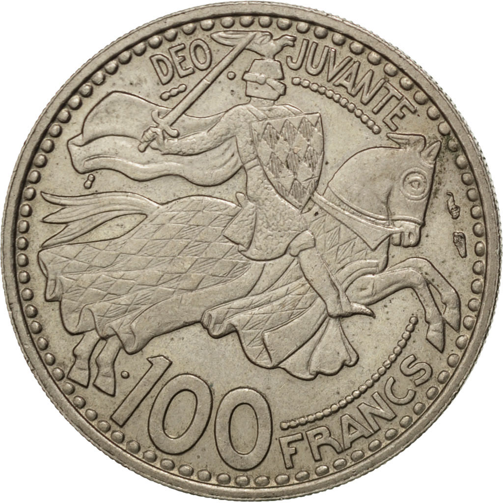 13168 Monaco, Rainier III, 100 Francs 1950, KM 133 TTB+, 100 Francs