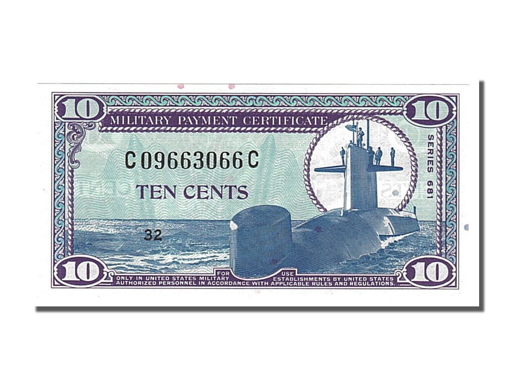 #152596 Etats Unis 10 Cents type Military Payment Certificate Series