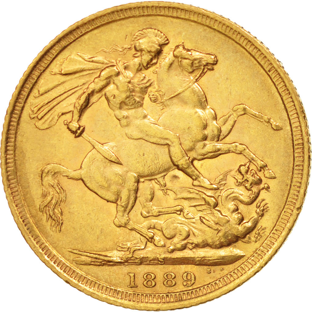 Australia, Victoria, Sovereign, 1889, Sydney, EF(40-45), Gold, KM:10