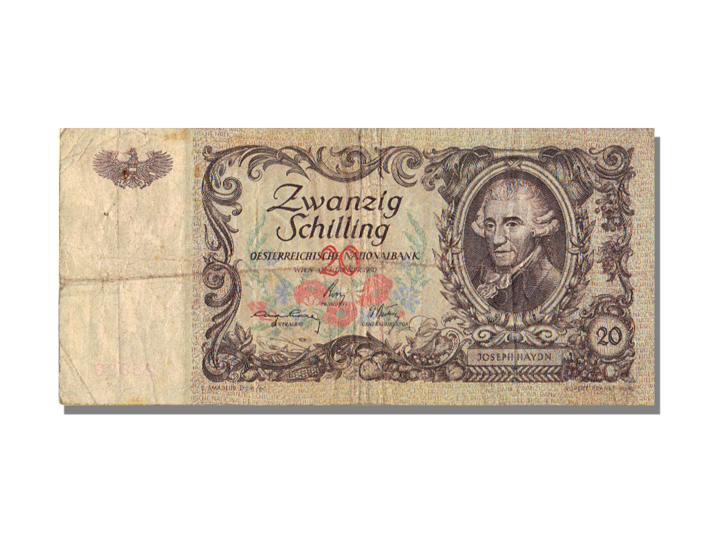 21990 20 Schilling Type Joseph Haydn F 20 Schilling From 5 To