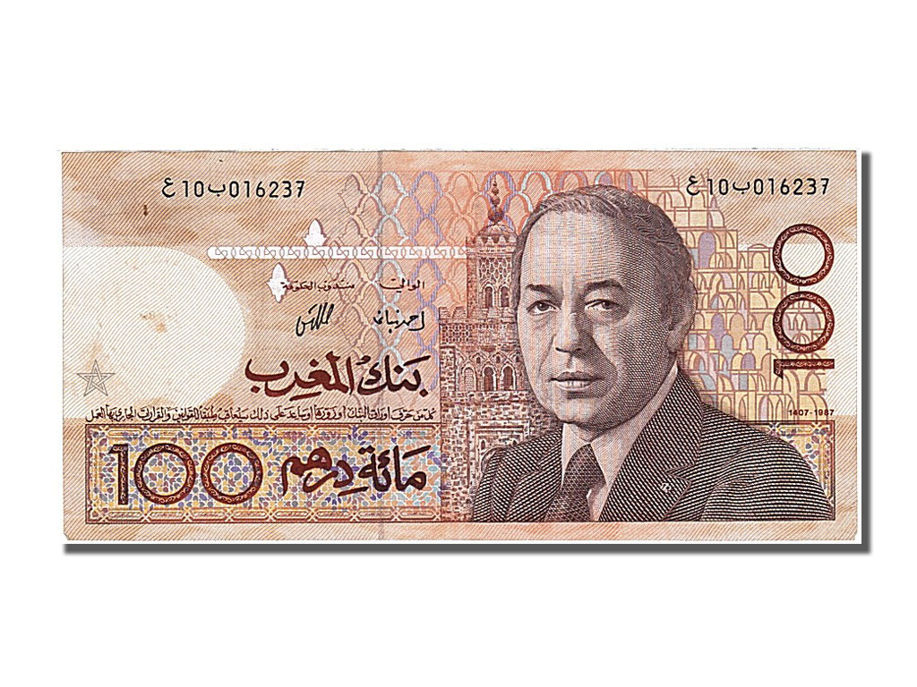 250406 Maroc 100 Dirhams Hassan II 1987 SPL 100 Dirhams De 16 100-dirhams-maroc-1987-p-62a-b68-0645-billets