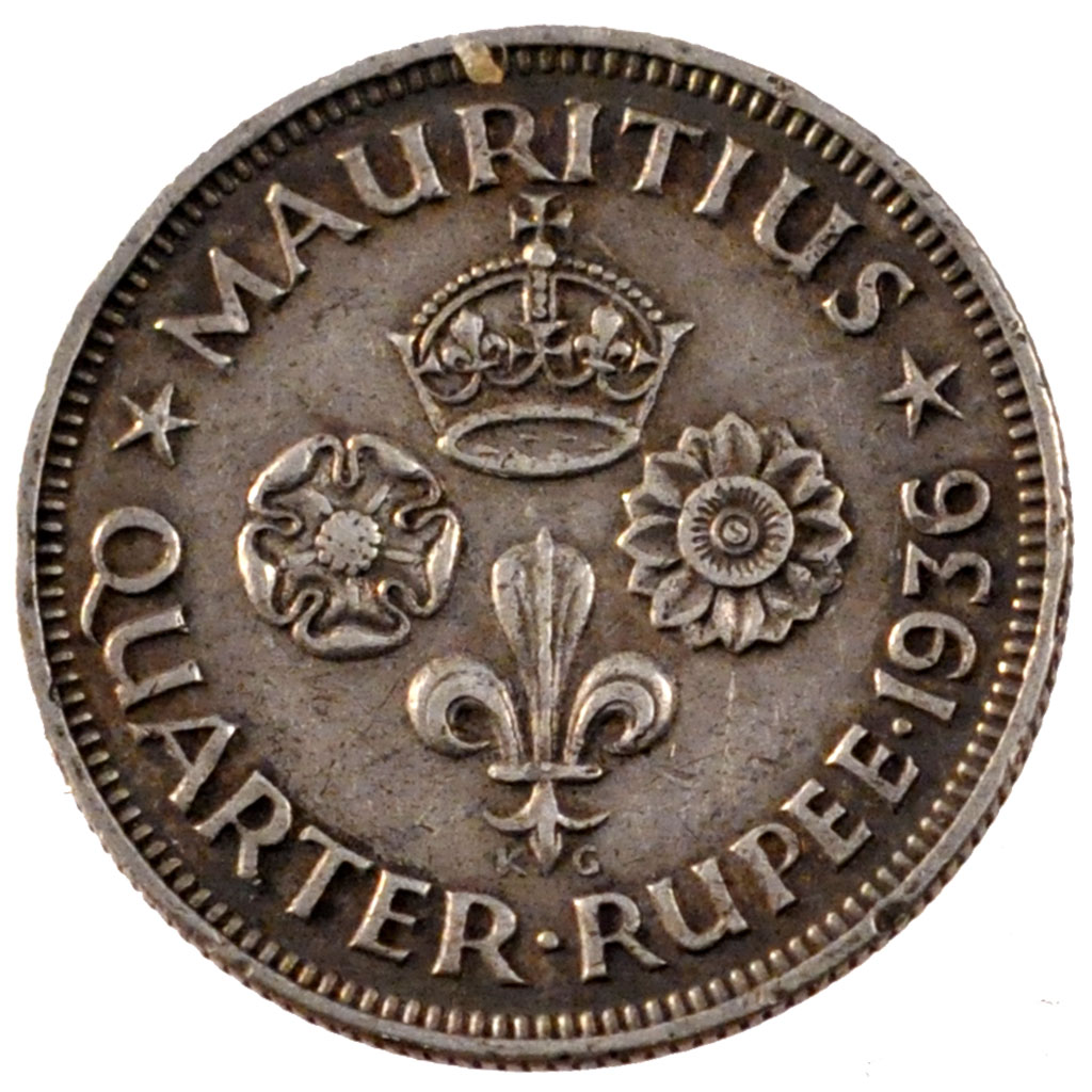 25305 Ile Maurice Georges V 1 4 Rupee TTB 1 4 Rupee De 16 50 25305-ile-maurice-georges-v-1-4-rupee-ttb-1-4-rupee-de-16-50