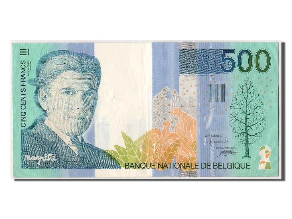 Belgique, 500 Francs type Magritte