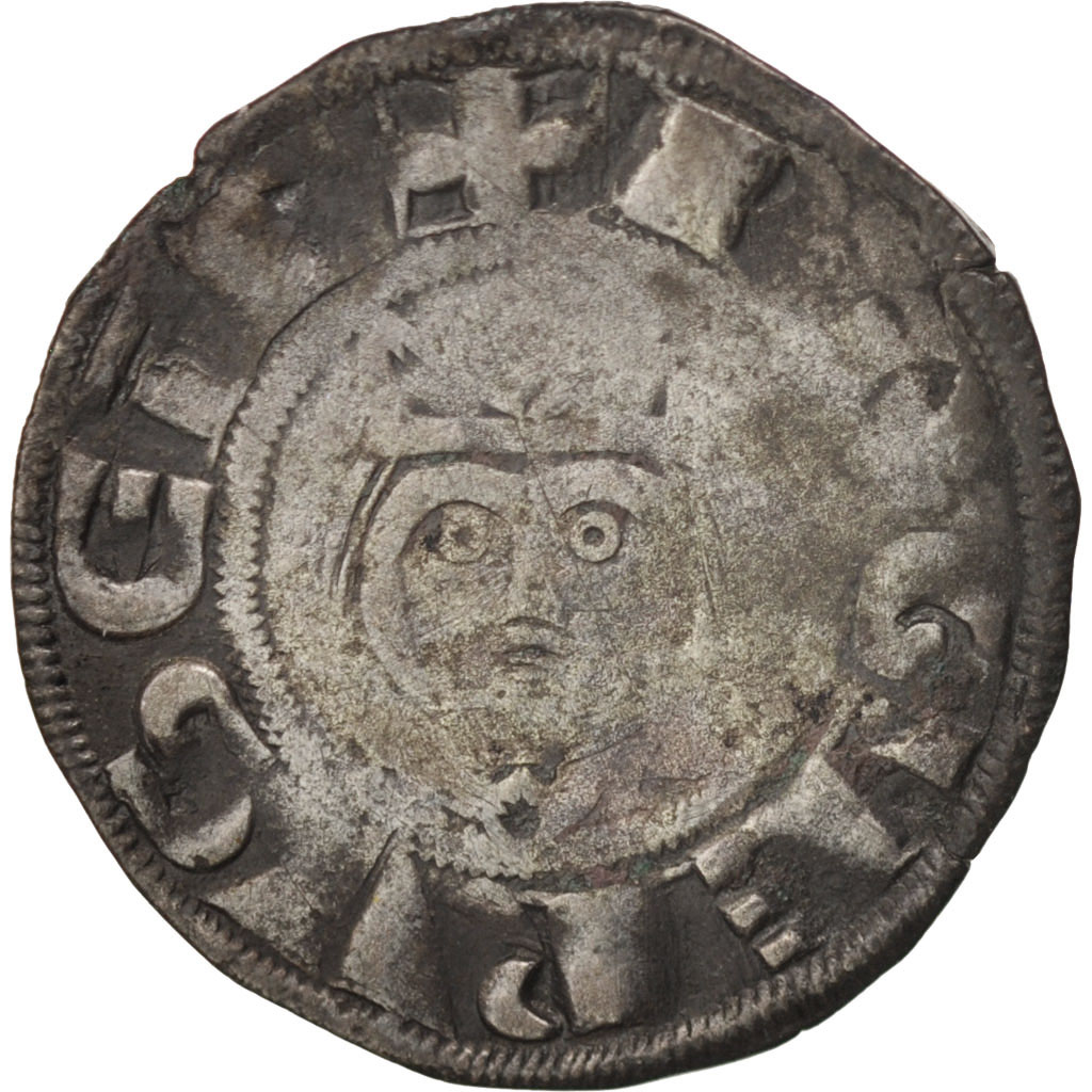 38168 Philippe II Auguste et Roger II de Rosoi, Denier, Laon, Duplessy
