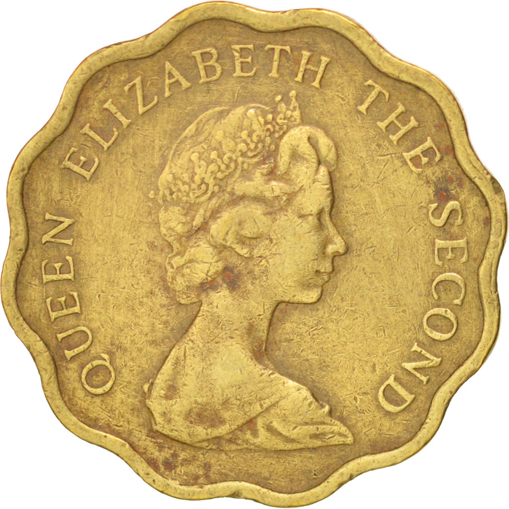 38245 Hong Kong, Elizabeth II, 20 Cents, 1975, KM 36 VF, 20 Cents, From 5 to 15 Euros, Nickel