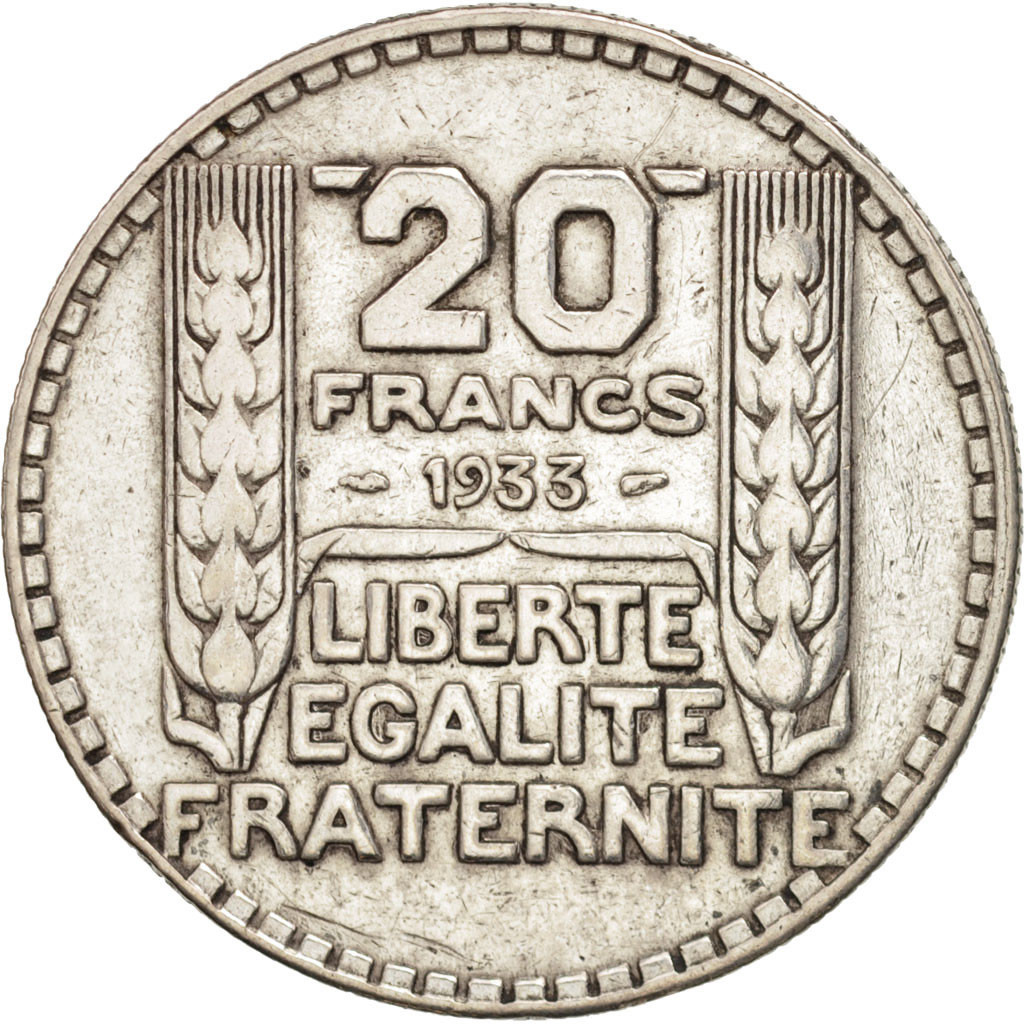 #407883 France, Turin, 20 Francs, 1933, Paris, TTB, Argent, KM879