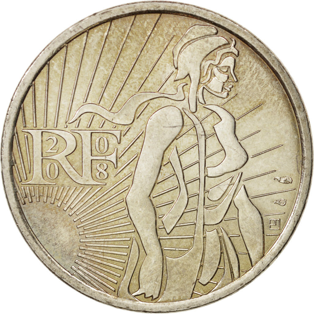 #412208 France, 5 Euro, 2008, SPL+, Argent, KM1534  SPL+, 5 Euro, De