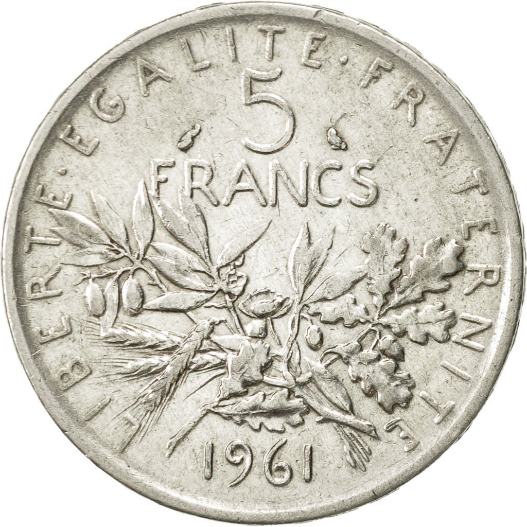 #418198 France, Semeuse, 5 Francs, 1961, Paris, TTB+, Argent, KM926