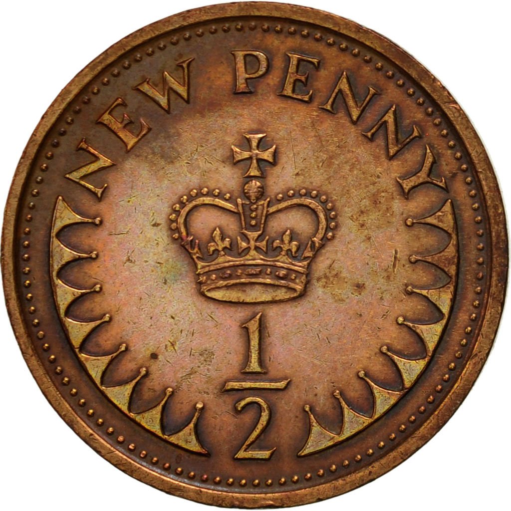 419126 Grande Bretagne Elizabeth II 1 2 New Penny 1975 TTB Bronze 419126-grande-bretagne-elizabeth-ii-1-2-new-penny-1975-ttb-bronze