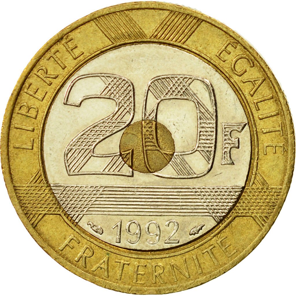 #424841 France, Mont Saint Michel, 20 Francs, 1992, Paris, SUP+, Tri