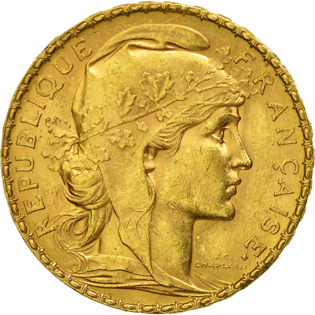 #452638 France, Marianne, 20 Francs, 1910, Paris, TTB+, Or, KM:857