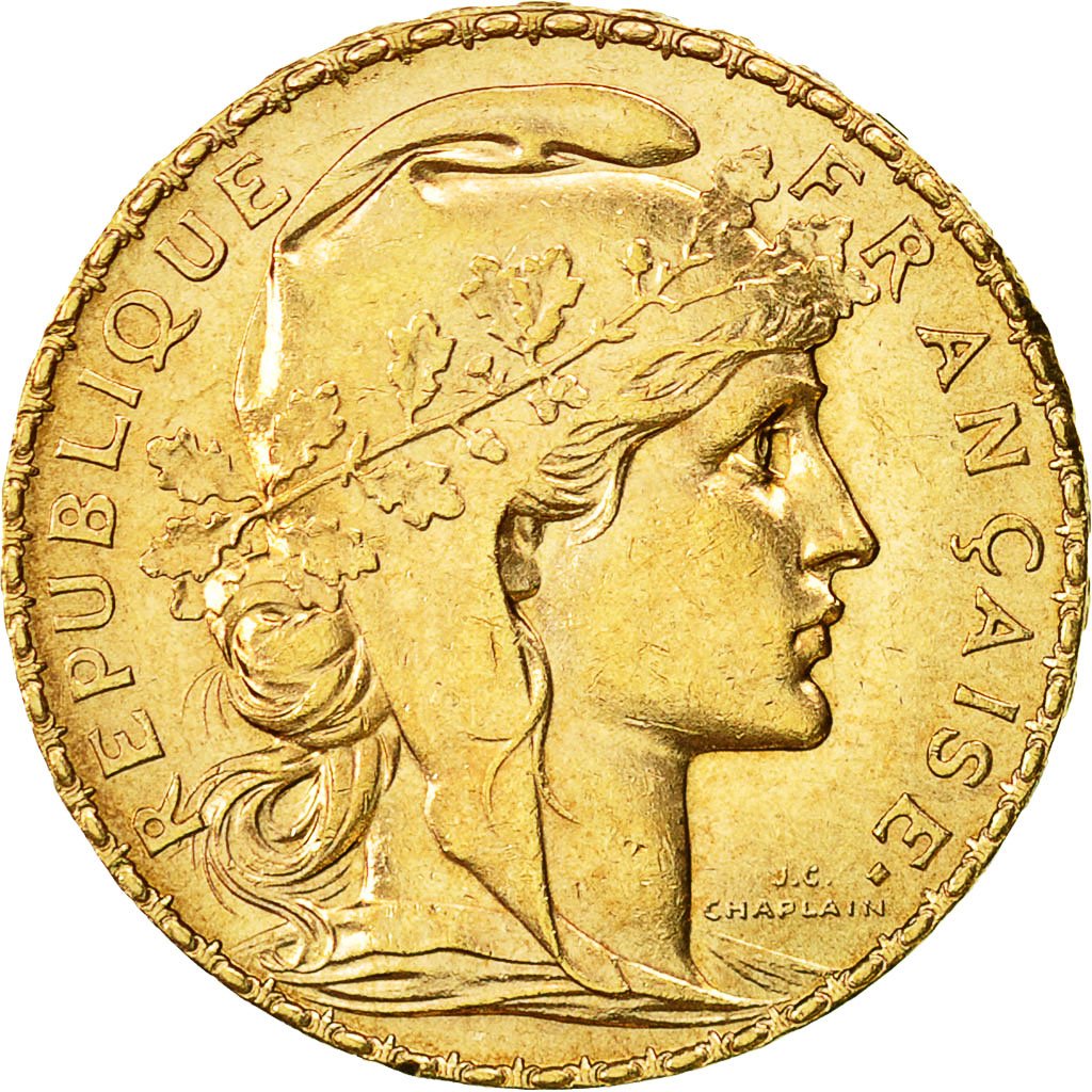 #453610 Monnaie, France, Marianne, 20 Francs, 1907, SUP+, Or, KM:857