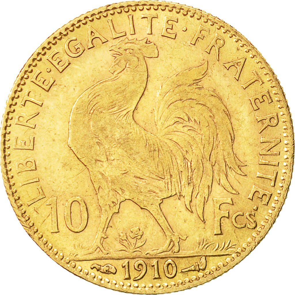 #454361 Monnaie, France, Marianne, 10 Francs, 1910, Paris, TTB+, Or, KM