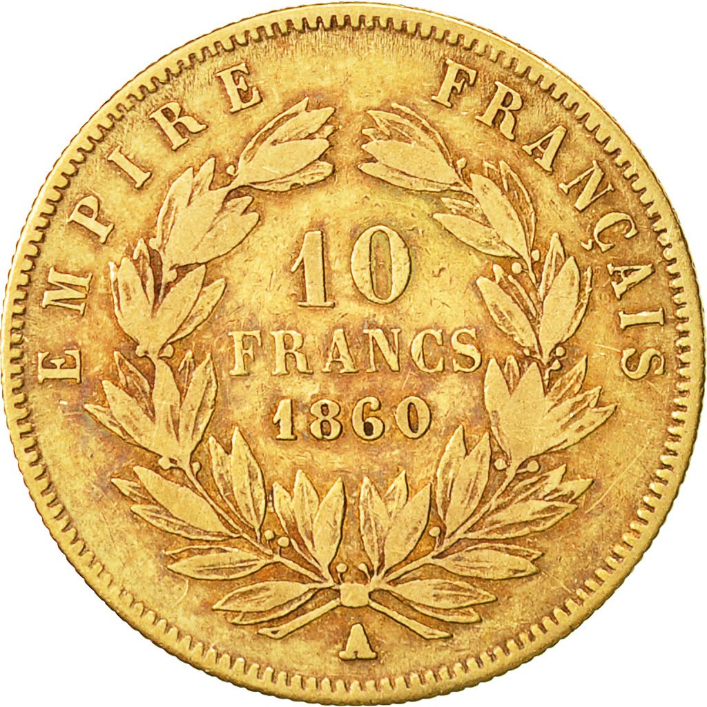 #454363 Monnaie, France, Napoleon III, Napoléon III, 10 Francs, 1860