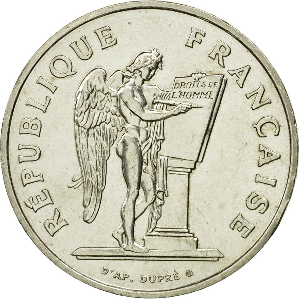 100 Francs Français En Euros #454676 Monnaie, France, Droits de lHomme, 100 Francs, 1989, TTB+