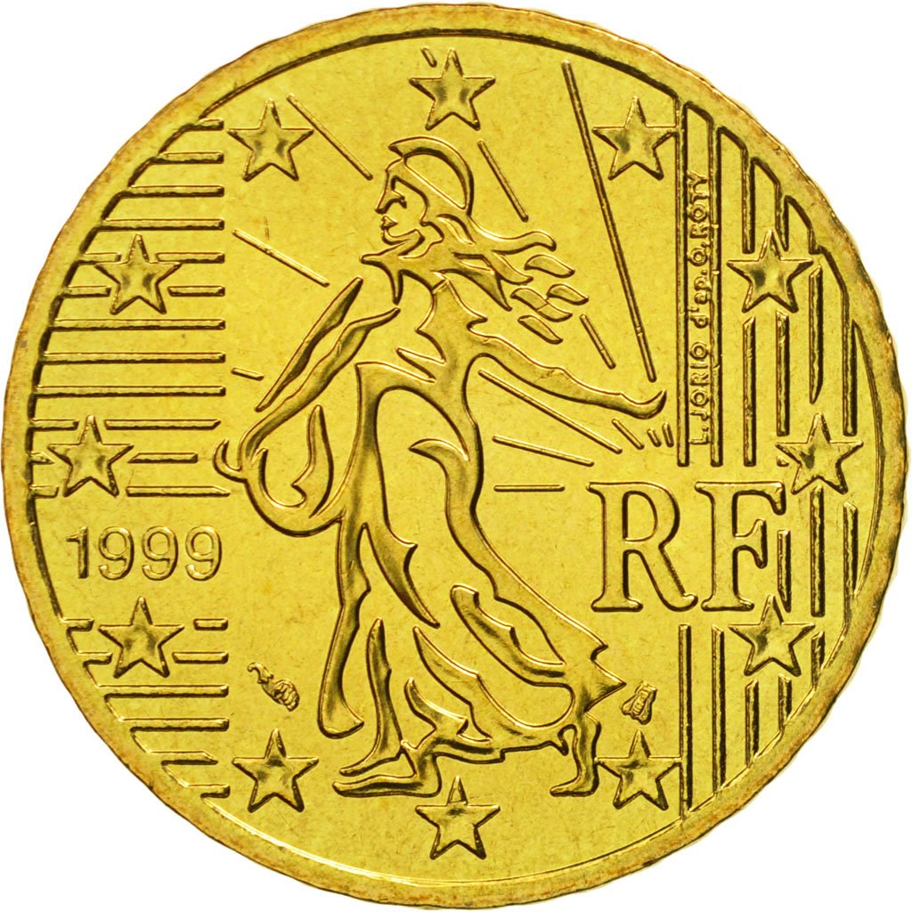  462818 Monnaie France 50 Euro Cent 1999 FDC Laiton KM 1287 FDC 