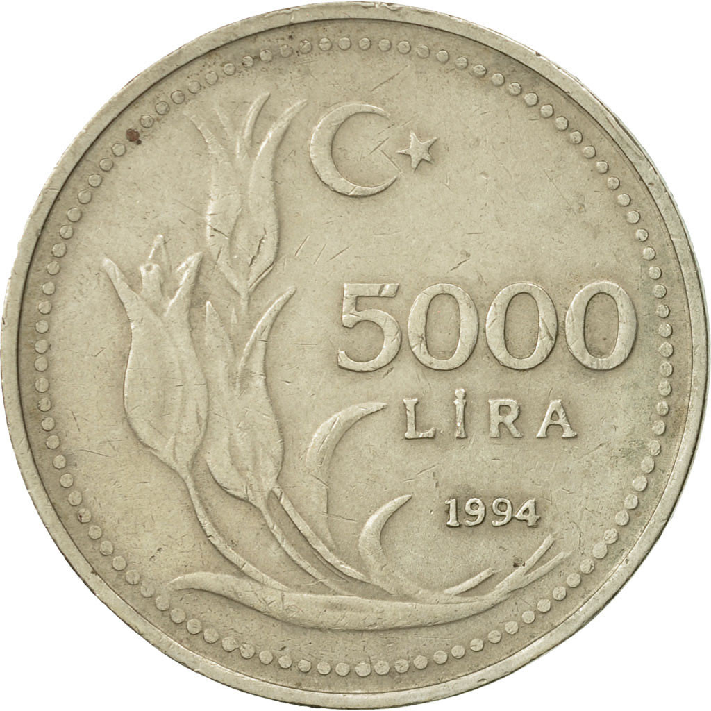 467323 Turquie 5000 Lira 1994 TTB Nickel Bronze KM 1025 TTB 467323-turquie-5000-lira-1994-ttb-nickel-bronze-km-1025-ttb