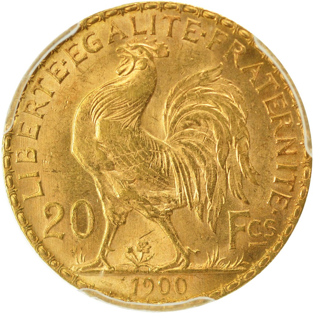 #481156 France, Marianne, 20 Francs, 1900, Paris, PCGS, MS63, SPL, Or