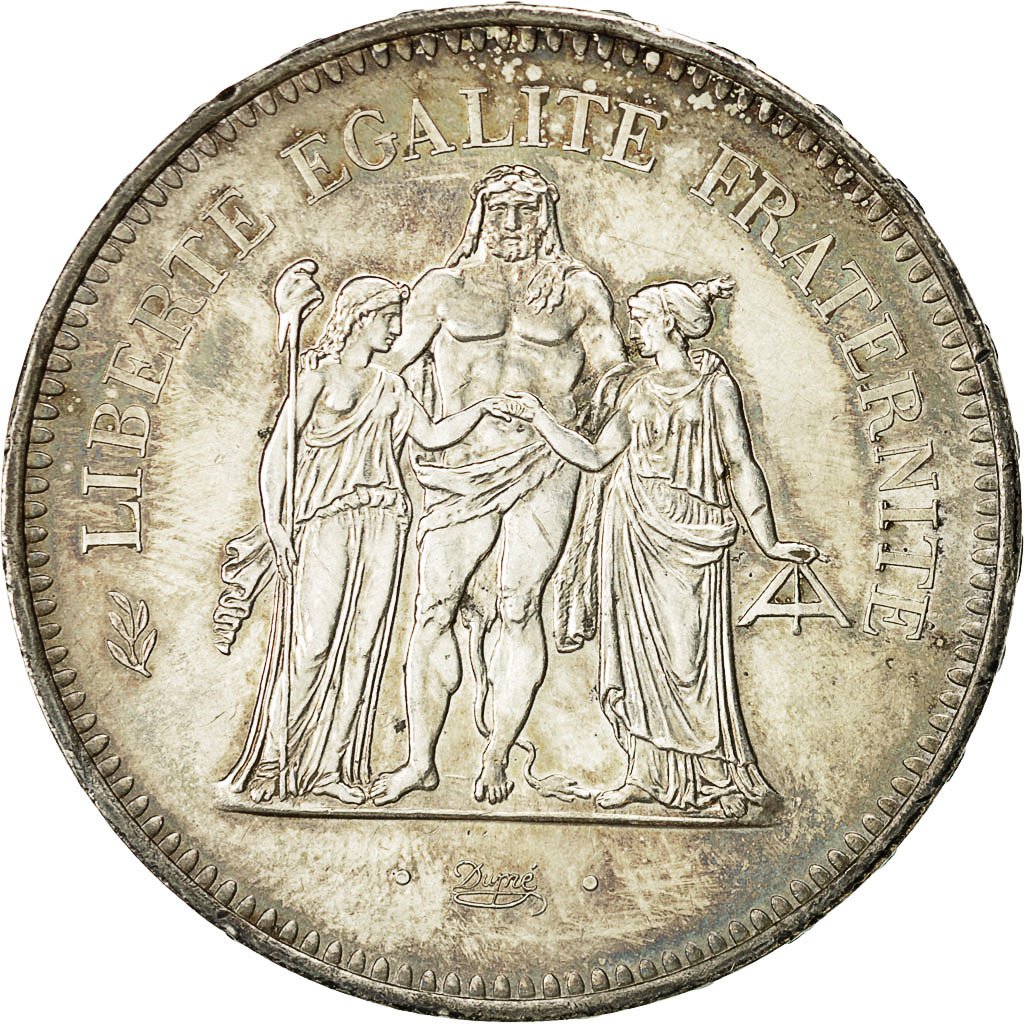 491125 France Hercule 50 Francs 1978 Paris SUP Argent KM 941 1 491125-france-hercule-50-francs-1978-paris-sup-argent-km-941-1