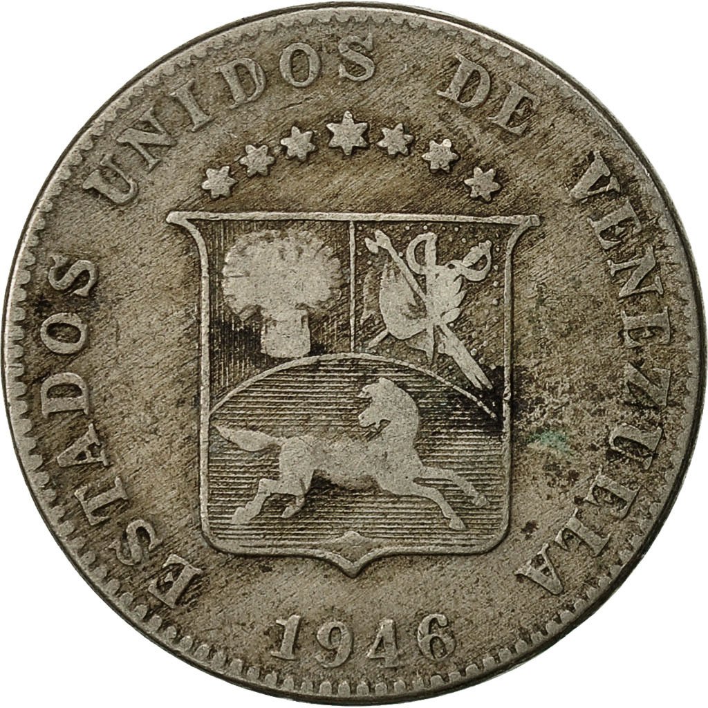 492231 Monnaie Venezuela 12 1 2 Centimos 1946 Philadelphie TTB 492231-monnaie-venezuela-12-1-2-centimos-1946-philadelphie-ttb
