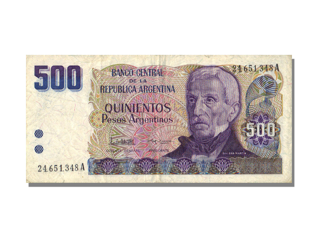 51505 500 Pesos Argentinos Type 198385 TTB, 500 Pesos Argentinos