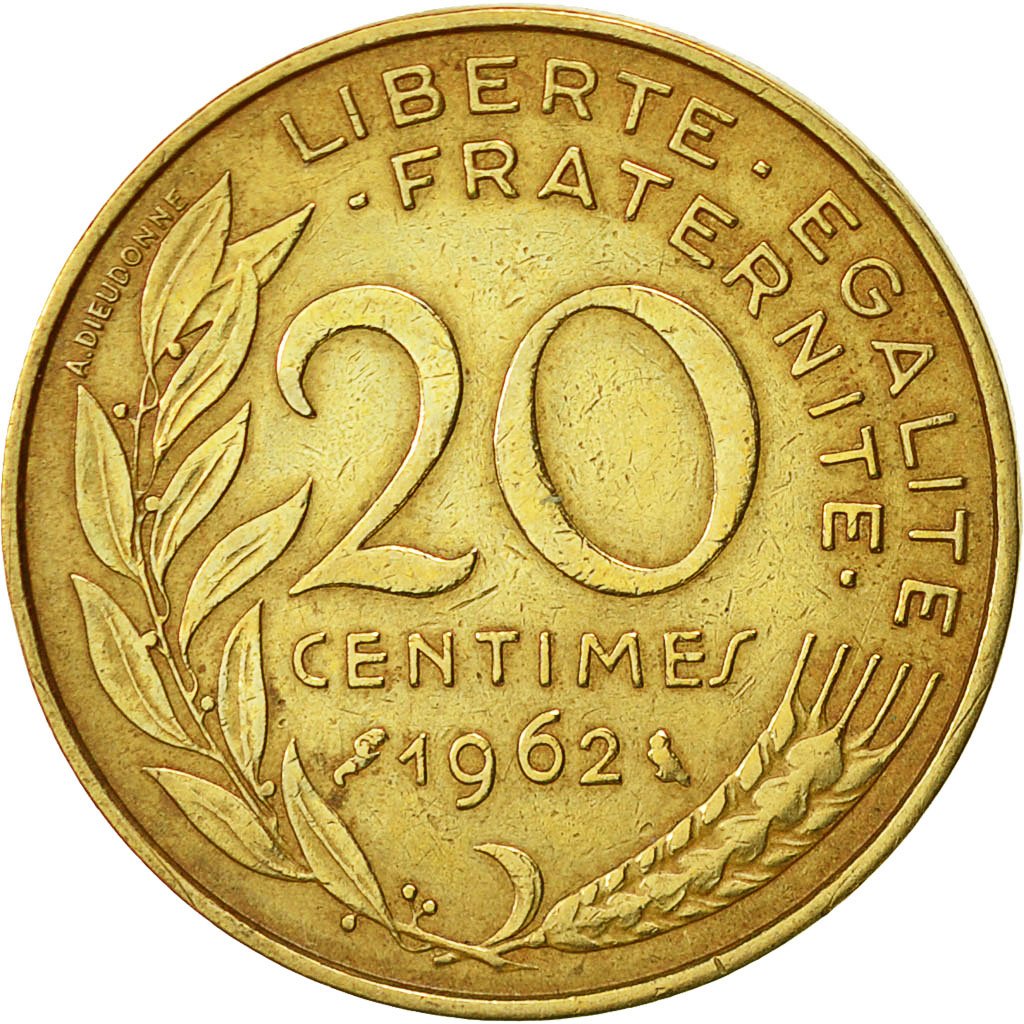 522966 France Marianne 20 Centimes 1962 Paris TB Aluminum 522966-france-marianne-20-centimes-1962-paris-tb-aluminum