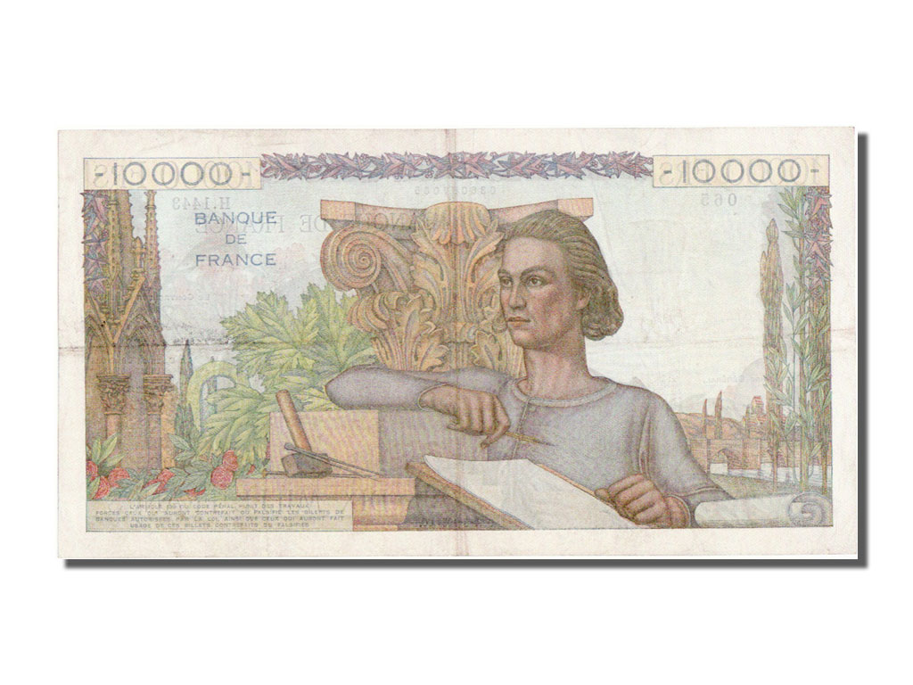 10000 Francs En Euros #54680 10000 Francs Génie Français type 1945 : SUP, 10000 Francs, De