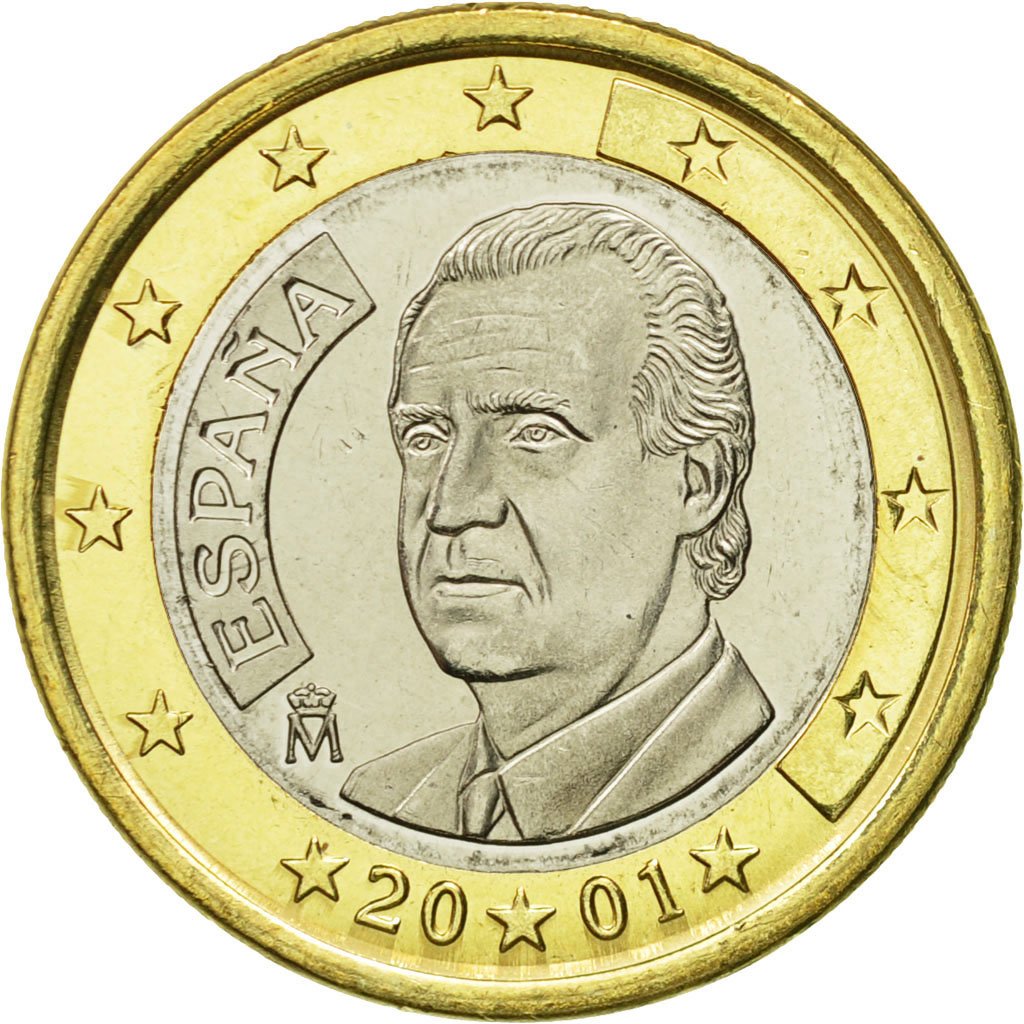#581320 Espagne, Euro, 2001, SPL, BiMetallic, KM1046  SPL, Euro, De