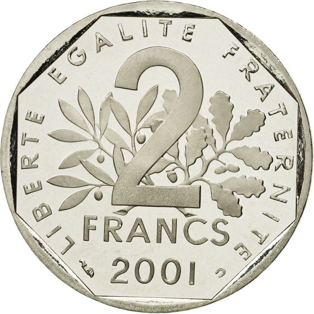 #582587 Monnaie, France, Semeuse, 2 Francs, 2001, FDC, Nickel, Gadoury