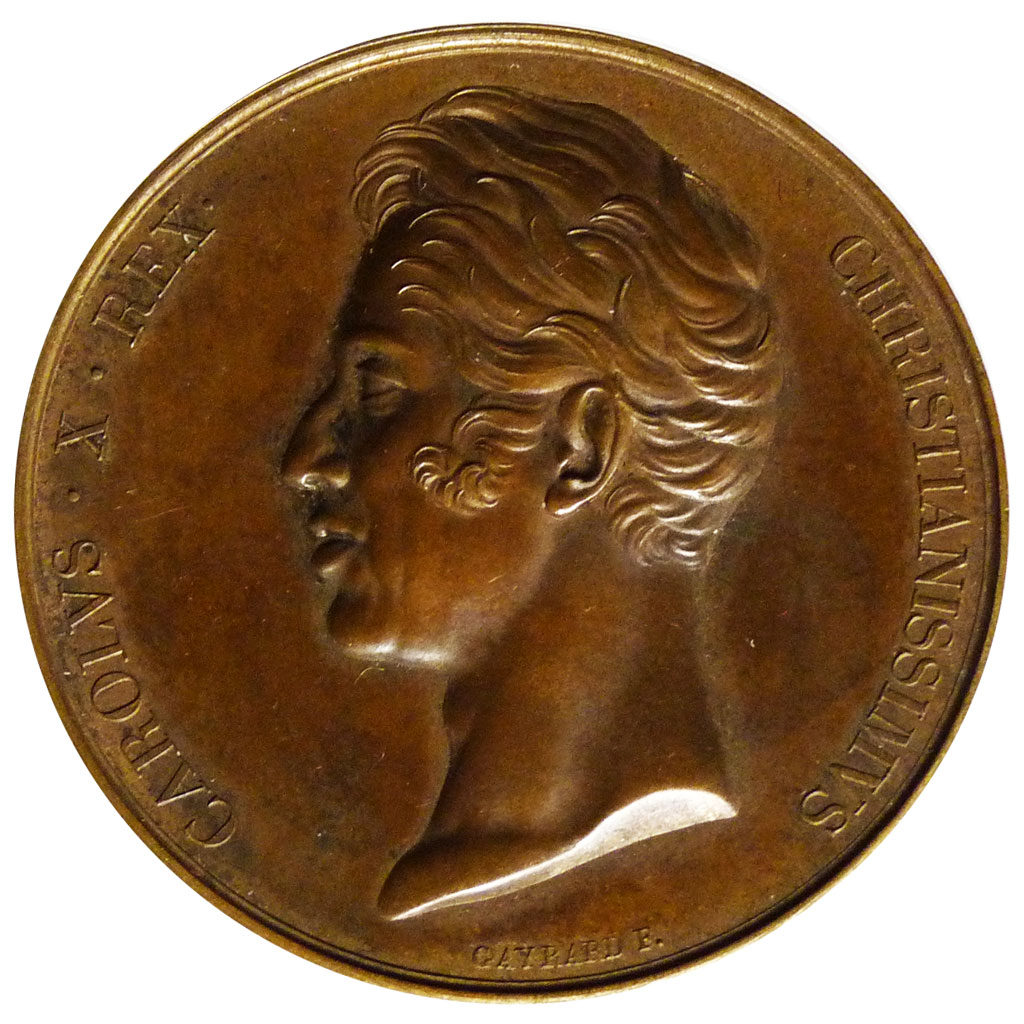 Sacre de Charles X à Reims, Médaille