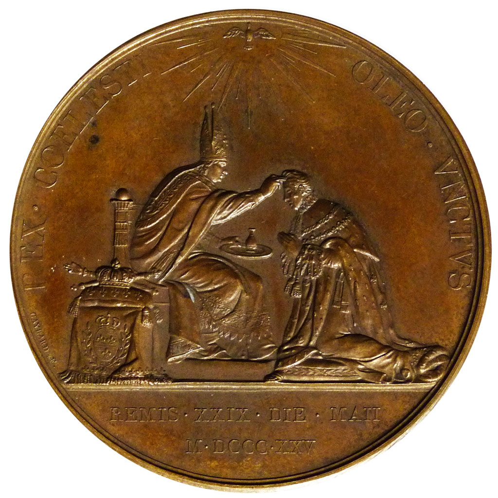 Sacre de Charles X à Reims, Médaille