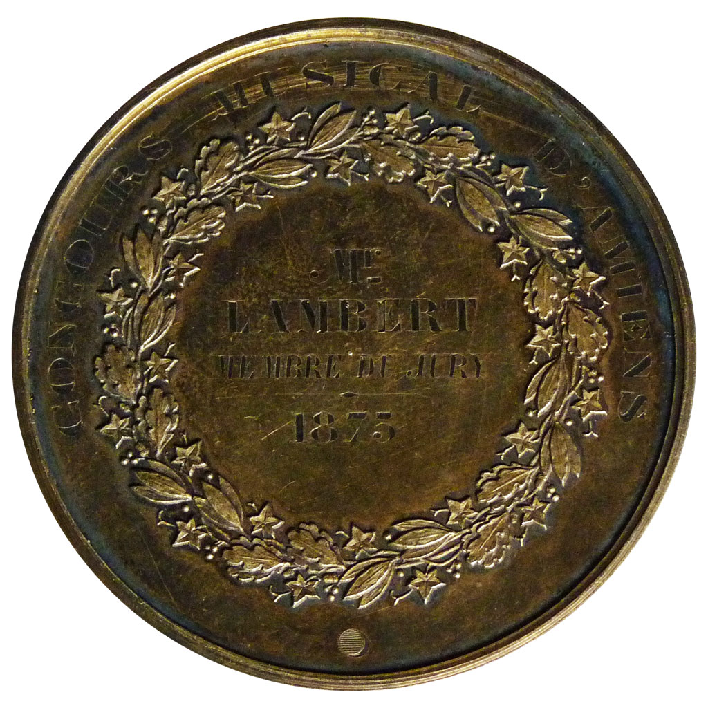 Médaille Française en bronze concours départemental d'étalons a Amiens 