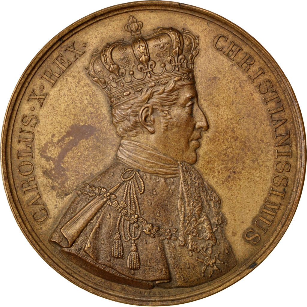 Charles X, Médaille, Sacre