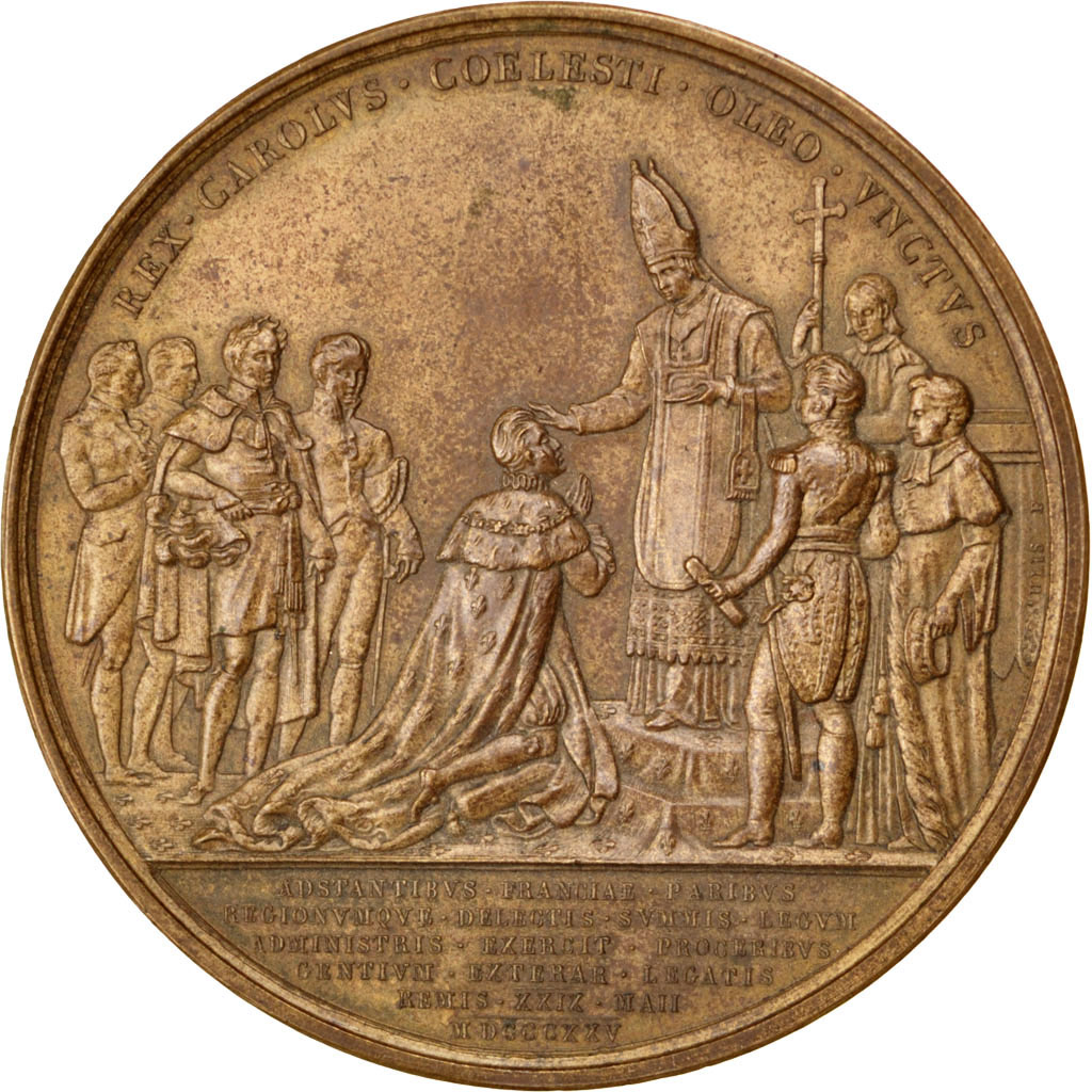 Charles X, Médaille, Sacre
