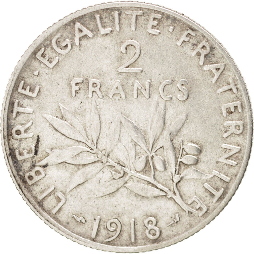 76600 Troisi me R publique 2 Francs Semeuse 1918 KM 845 1 TB 2 27-billets-france-100-francs-delacroix-1980-s-ries-a-39-a-40-a-41
