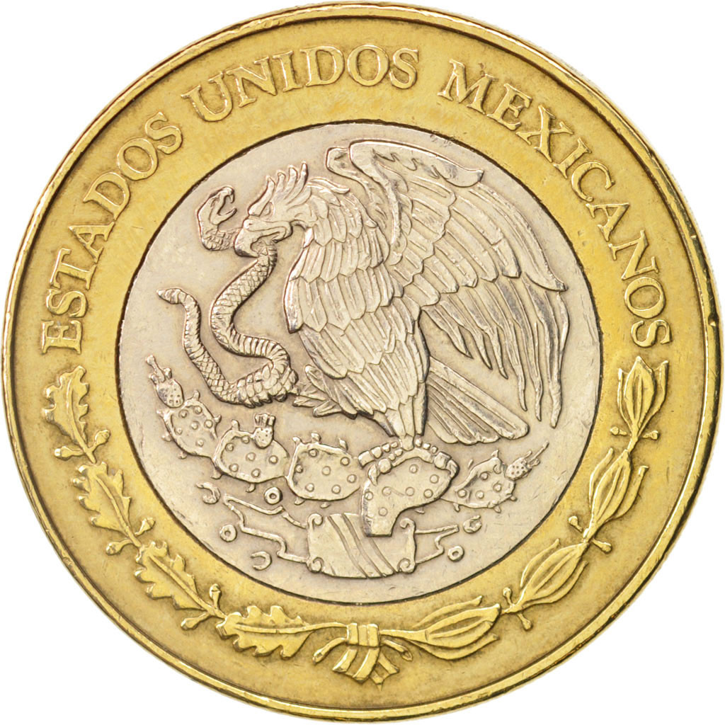 78789 Mexique 20 Pesos 2000 Mexico City TTB Bi Metallic KM 637 