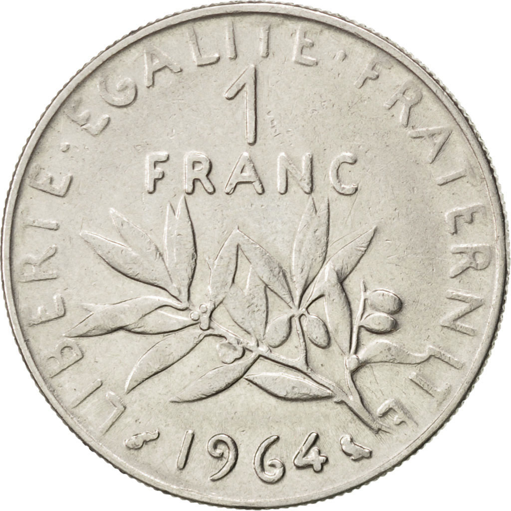 #85139 Vème République, 1 Franc Semeuse 1964, KM 925.1  TTB, 1 Franc