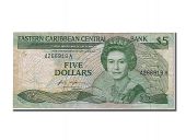 Caribbean, 5 Dollars type Elisabeth II
