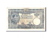 Belgium, 100 Francs-20 Belgas, 1929, KM:102, 1928-08-18, VF(20-25)