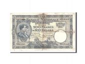 Belgium, 100 Francs-20 Belgas, 1928, KM:102, 1928-09-17, VF(20-25)