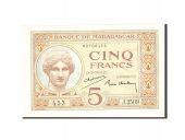 Madagascar, 5 Francs, 1937, KM:35, Undated, SPL