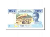 tats de lAfrique centrale, 1000 Francs, 2002, Undated, KM:407A, NEUF