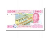 tats de lAfrique centrale, 2000 Francs, 2002, KM:508F, Undated, SPL
