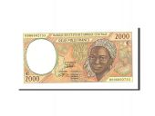 tats de lAfrique centrale, 2000 Francs, 2002, Undated, KM:403Lh, NEUF