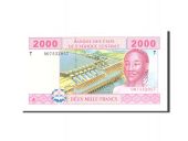 tats de lAfrique centrale, 2000 Francs, 2002, Undated, KM:103Ch, NEUF