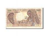 Cameroon, 5000 Francs, 1984, Undated, KM:22, VF(20-25)