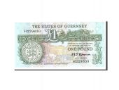 Guernsey, 1 Pound, 1980, KM:48b, Undated, UNC(65-70)