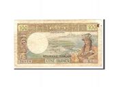 Tahiti, 100 Francs, 1973, KM:24b, Undated, VF(20-25)